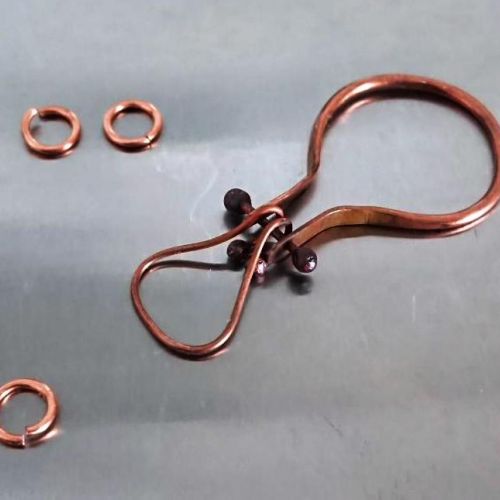 Metal smithing learning journey Copper clasp